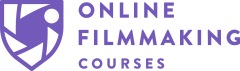 Online Filmmaking Courses Purple Logo Horizontal